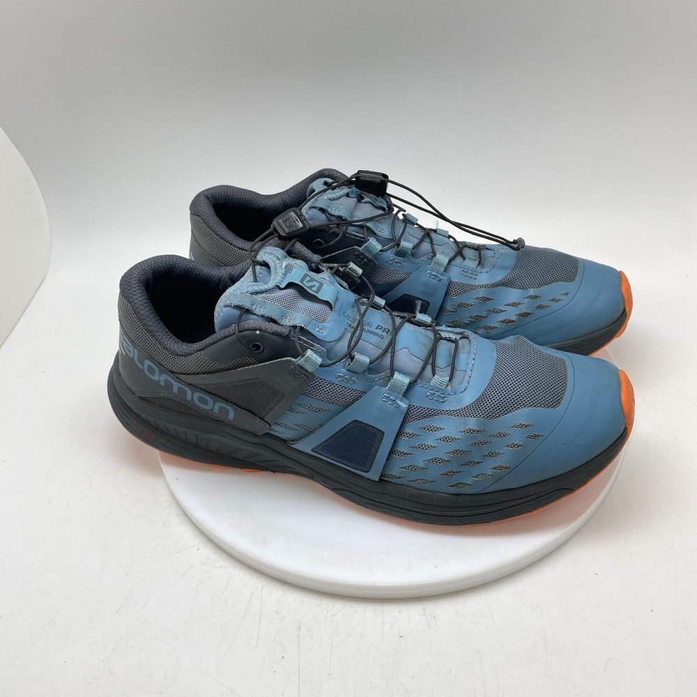 Salomon Sneakers Mens 10 Ultra Pro Blue Orange 412334 Trail Hiking Runner Shoes